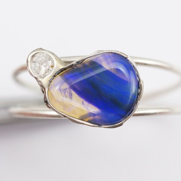Opal Diamant Ring