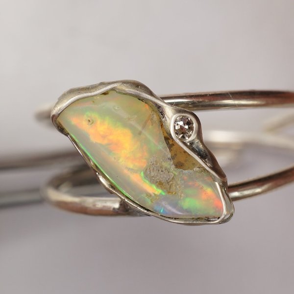 Welo Opal Diamant Ring