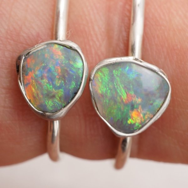 Opal Partner Ringe vom gleichen Stein