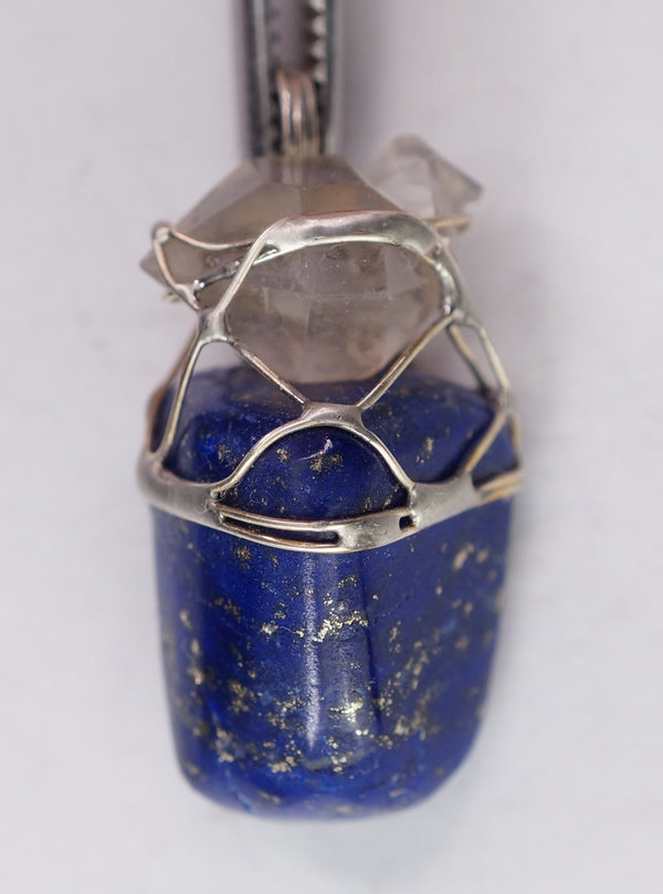 Lapis Lazuli Herkimer Diamant Anhänger